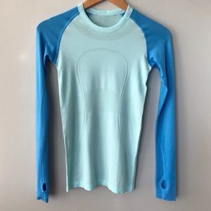 Blue swiftly lulu lemon top